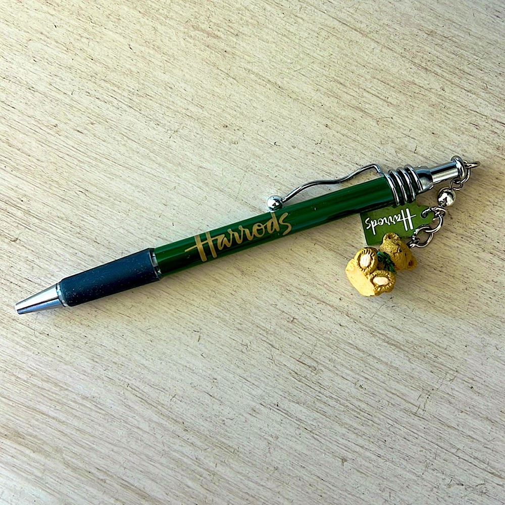 New Harrods Pen Bear Charm